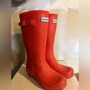 Hunter Vibrant Red Waterproof Boots